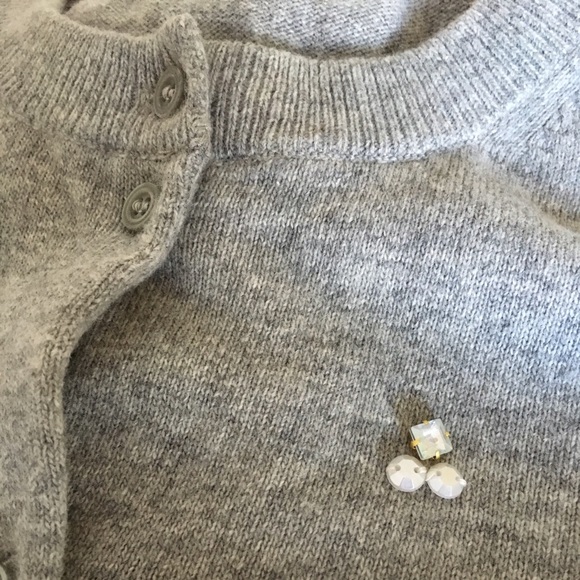 NWT J. Crew jeweled Preppy Sweater - Picture 4 of 4